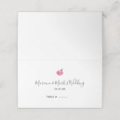 手の水色のクリスマス装飾パターン プレイスカード (外部開封)