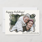 手の波打ちドードルお洒落フォ縁どト シーズンカード (正面)