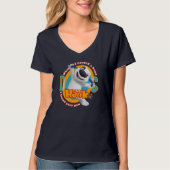 手の温かさ |女性Vネック Tシャツ (正面)