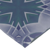 手の灰絵を描色がかった青曼荼羅 ショートテーブルランナー (コーナー)