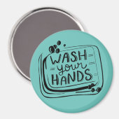 手の磁石を洗う マグネット (正面/裏面)