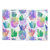 手の秋色彩の鮮やかの花、シームレスなパターン。 枕カバー (裏面)