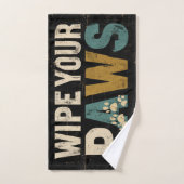 手の素朴跡で「手を拭く」サイン ハンドタオル (ハンドタオル)