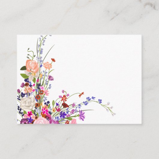 手の絵を描フローラブライダルがレシピをもたらす エンクロージャーカード (裏面)