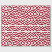 手の絵を描三角形、ダイヤモンドの行のクリスマス ラッピングペーパー (フラット)