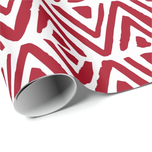 手の絵を描三角形、ダイヤモンドの行のクリスマス ラッピングペーパー (ロールコーナー)