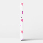 手の絵を描水の色のハートパターンのバレンタイン Case-Mate iPhoneケース (裏面 / 左)