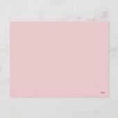 手の絵を描水の色のバラハートバレンタイン日 シーズンポストカード (裏面)