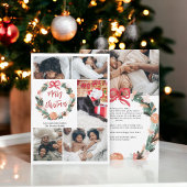 手の絵を描水の色のリースクリスマス6写真 シーズンカード