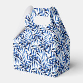 手の絵を描水色のインクパターン フェイバーボックス (裏面サイド)