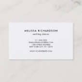 手の絵を描水色の青いピンクのスパター 名刺 (裏面)