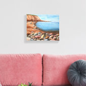 手の絵を描海の風景 キャンバスプリント (インサイチュ (リビング))