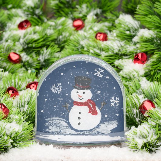 手の絵を描雪だるま写真の追加 (クリスマス)