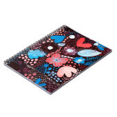 手の絵画抽象芸術の水の色スケッチDoodle Fl ノートブック (左側)