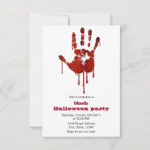 手の緩いハローウィンパーティ 招待状 (正面)