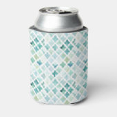 手の色彩の鮮やかターコイズパターン 缶クーラー (缶裏面)