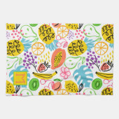 手の色彩の鮮やか実柄 キッチンタオル (横)