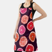 手の色彩の鮮やか柑橘系ダークパターン エプロン (インサイチュ)