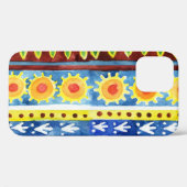 手の色彩の鮮やか民族の水の色のパターン Case-Mate iPhoneケース (裏面 (横))