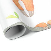 手の色彩の鮮やか水の色のパターン熱帯可愛いアニメーション ラッピングペーパー (ロールコーナー)