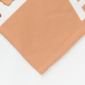 手の色彩の鮮やか水色のボーホレインボウパーソナライズされた フリースブランケット (角)