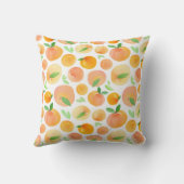 手の色彩の鮮やか水色の桃：シームレス。 クッション (裏面)