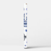 手の色彩の鮮やか水色の海のパターン。 Case-Mate iPhoneケース (裏面 / 左)