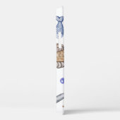 手の色彩の鮮やか水色の海のパターン。 Case-Mate iPhoneケース (裏面 / 右)