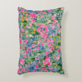 手の色彩の鮮やか水色の花園夏の傾向 アクセントクッション (正面(垂直))