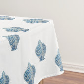 手の色彩の鮮やか青と白のショウガの瓶 テーブルクロス (インサイチュ)