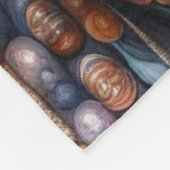 手の込んだ部族的な装飾をインスパイア持つ人 フリースブランケット (角)