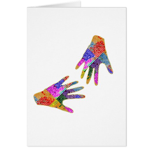 手のHennaの友情の抱擁 (正面)