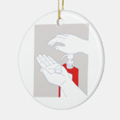 手のSanitizer Monoline セラミックオーナメント (左)