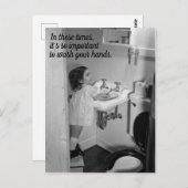 手はがきを洗う ポストカード (正面/裏面)