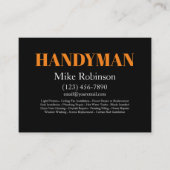 手はっきりしたモダン利業務 名刺 (正面)