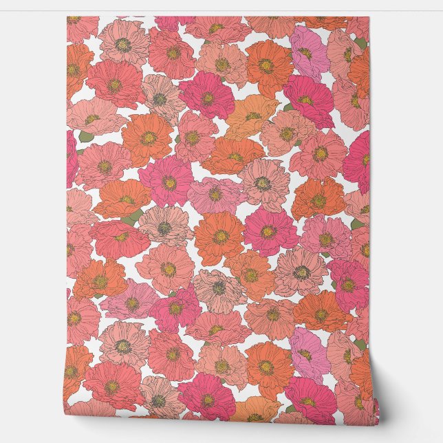 手はっきりした描きフローラ 壁紙 (ほどく)