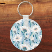 手はっきりした色彩の鮮やかフローラヴィンテージ キーホルダー (正面)