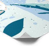 手はっきりした色彩の鮮やかフローラヴィンテージ ポスター (角)