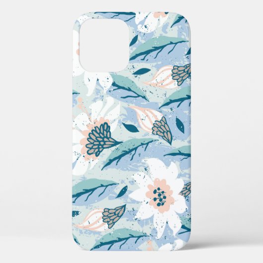 手はっきりした色彩の鮮やかフローラヴィンテージ Case-Mate iPhoneケース (裏面)