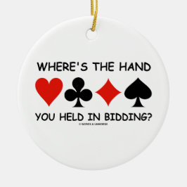 手はどこで値をつけることで握られますか。 橋 セラミックオーナメント