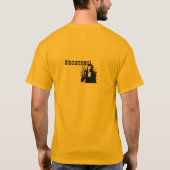 手はまたは精神分裂症患者放しますか。 はっきりしたな金ゴールド Tシャツ (裏面)