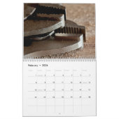 手はカスタムによって印刷されるカレンダーに用具を使います カレンダー (2月 2026)