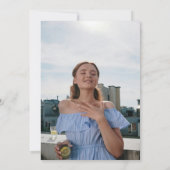 手は少し古いMartini誕生日を描いた 招待状 (裏面)