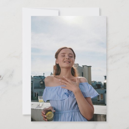 手は少し古いMartini誕生日を描いた 招待状 (裏面)