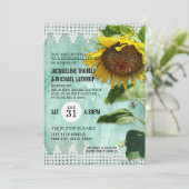 手ひま絵を描花木製フェンスビーズハイブ 招待状 (スタンド正面)