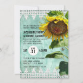 手ひま絵を描花木製フェンスビーズハイブ 招待状 (正面)