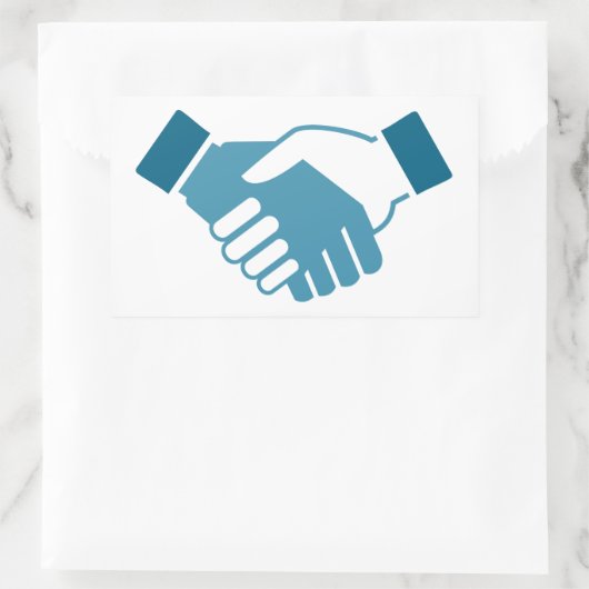 手ぶれ 長方形シール (バッグ)