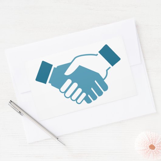 手ぶれ 長方形シール (封筒)