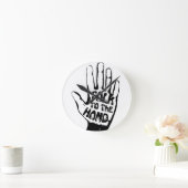 手への話 ラウンド壁時計 (ホーム)