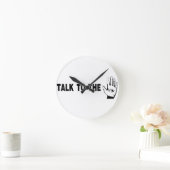 手への話 ラウンド壁時計 (ホーム)